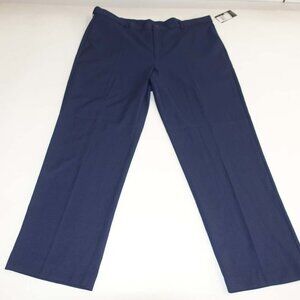 PGA Tour Men's Moisture Wicking Pants 42 x 32 NWT Navy Blue Polyester Slacks